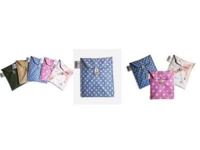 Discreet leakproof pouch for changing on the go.